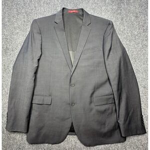 Awearness Kenneth Cole Suit Jacket Mens 46L Gray Wool Blend Slim Fit 2 Button